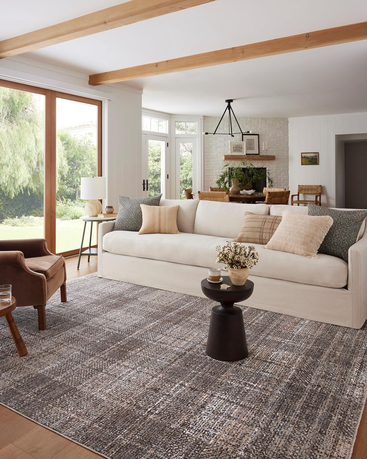 Loloi Angela Rose Ember Collection EMB-05 Graphite/Multi 9'-6" x 13'-1" Area Rug - B0CLMBCYX1