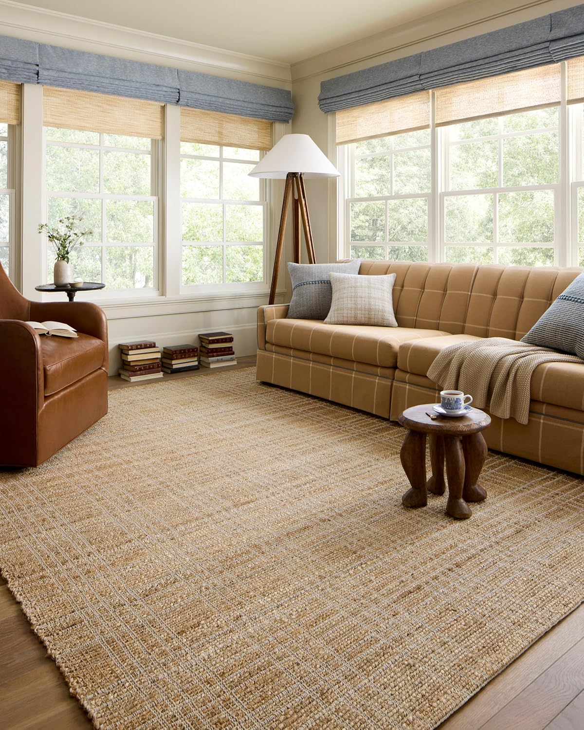 Loloi Chris Loves Julia Judy Collection JUD-01 Natural/Cream 7'-9" x 9'-9" Area Rug - B0CRK7VXFN