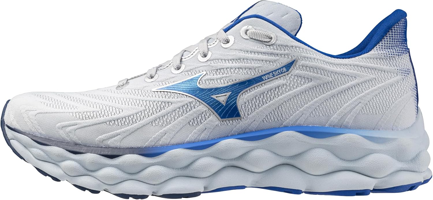 Mizuno Mens Wave Sky 8 Running Shoe, Plein Air-Laser Blue, 11 - B0CM4281QR