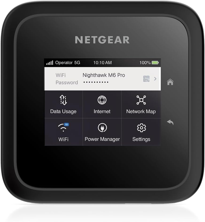 NETGEAR Nighthawk M6 Pro Mobile Hotspot 5G mmWave, 8Gbps, Unlocked, AT&T, T-Mobile, Verizon Internat - B0C2ZP2DXH