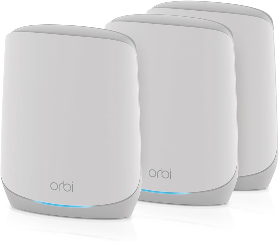 NETGEAR Orbi Whole Home Tri-Band WiFi 6 Mesh Network System (RBK663) â€“ Router with 2 - B0DJ1PSQSK