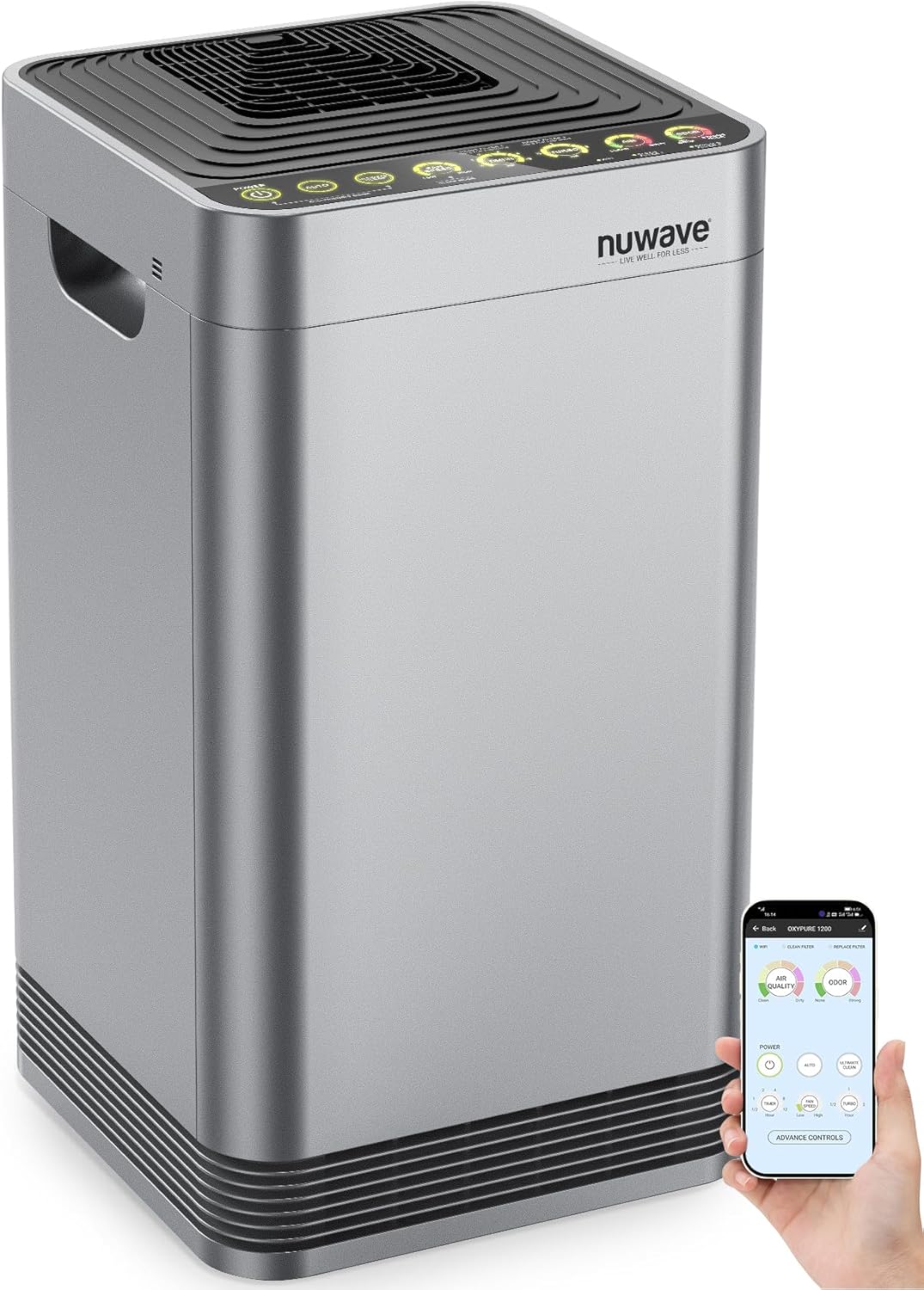 Nuwave Whole House Air Purifiers, Oxypure Smart Air Purifier with 5 Stage Tower Structure Air - B07QPW9HL6
