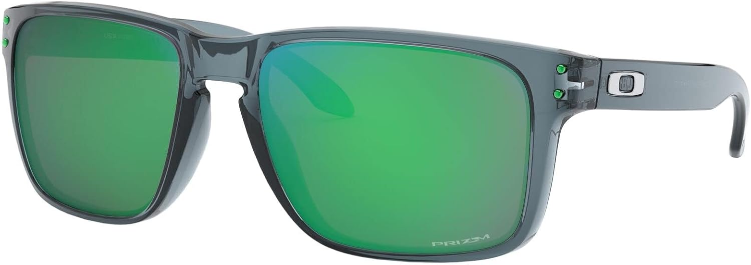 Oakley Men's OO9417 Holbrook XL Square Sunglasses, Crystal Black/Prizm Jade, 59 mm - B07P5H6J5N