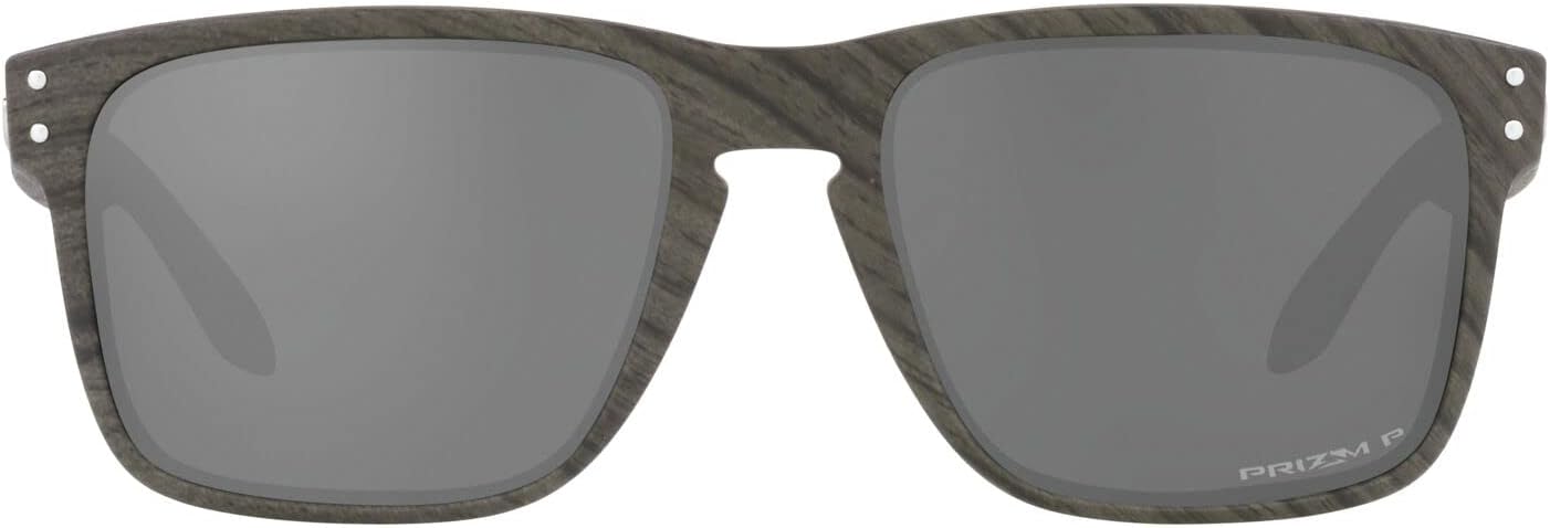 Oakley Men's OO9417 Holbrook XL Square Sunglasses, Woodgrain/Prizm Black Polarized, 59 mm - B0B9P3G3WF