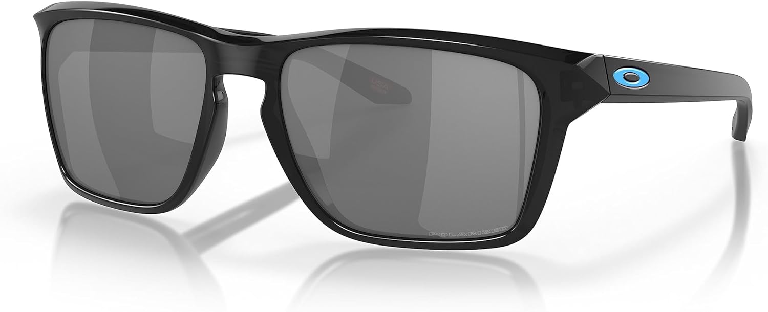 Oakley Men's OO9448 Sylas Rectangular Sunglasses, Black Ink/Black Iridium Polarized, 57 mm - B0991P4GQQ