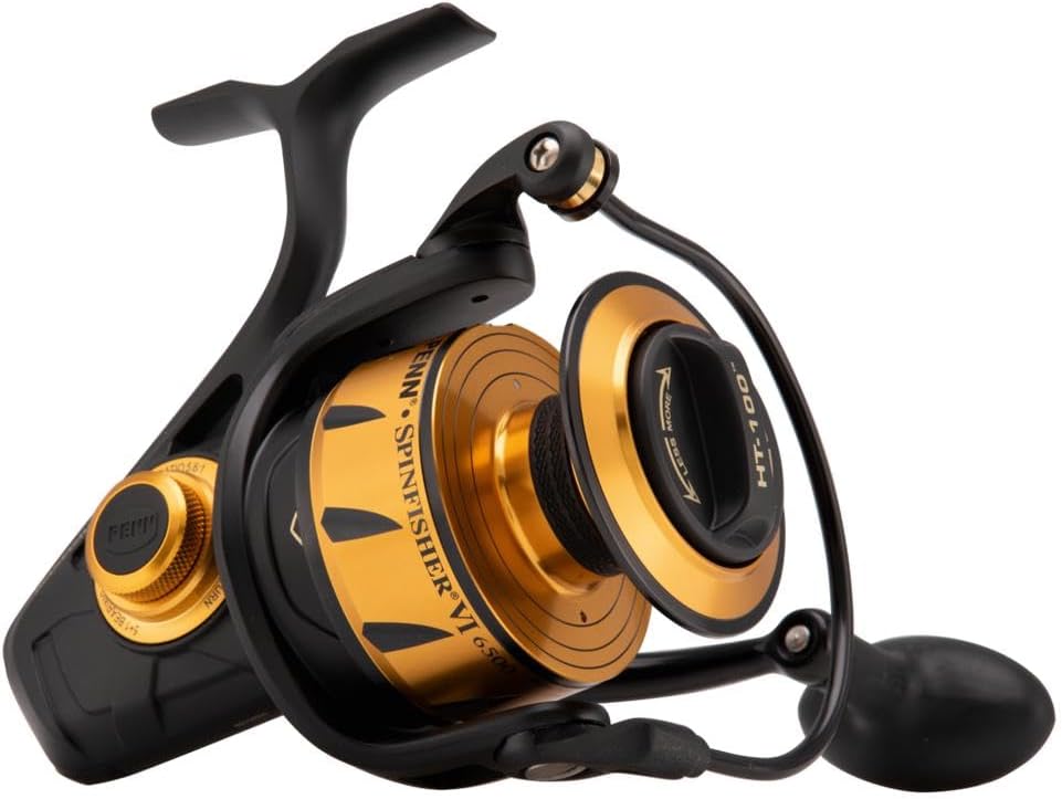 PENN Spinfisher VI Spinning Nearshore/Offshore Fishing Reel, HT-100 Front Drag, Max of 40lb | 18.1kg - B07GJYD9VJ