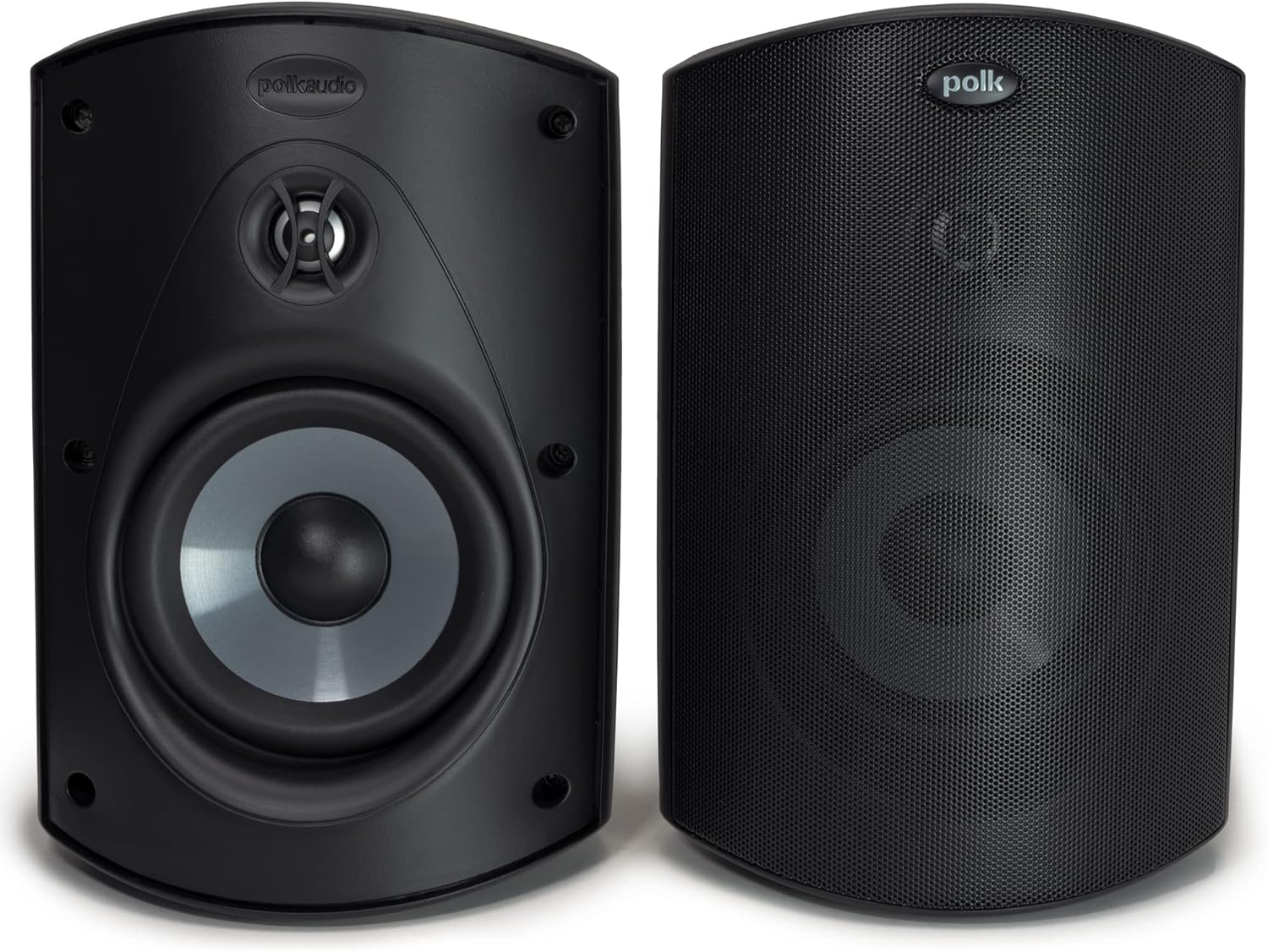 Polk Audio Atrium 5 Outdoor Speakers with Powerful Bass (Pair, Black), All-Weather Durability, Broad - B00378KMFU