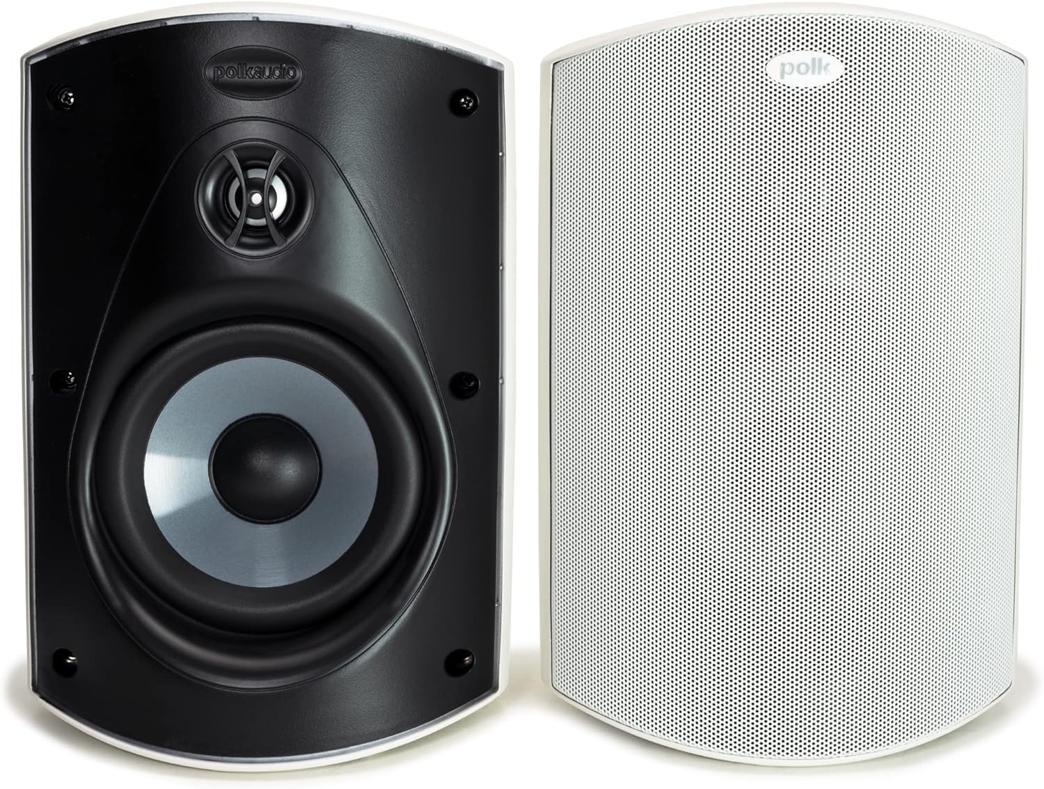 Polk Audio Atrium 5 Outdoor Speakers with Powerful Bass (Pair, White), All-Weather Durability, Broad - B00378KMFA