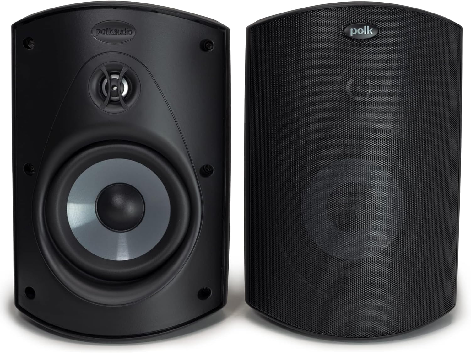 Polk Audio Atrium 6 Outdoor All-Weather Speakers with Bass Reflex Enclosure (Pair, Black), Broad Sou - B00378KMGE