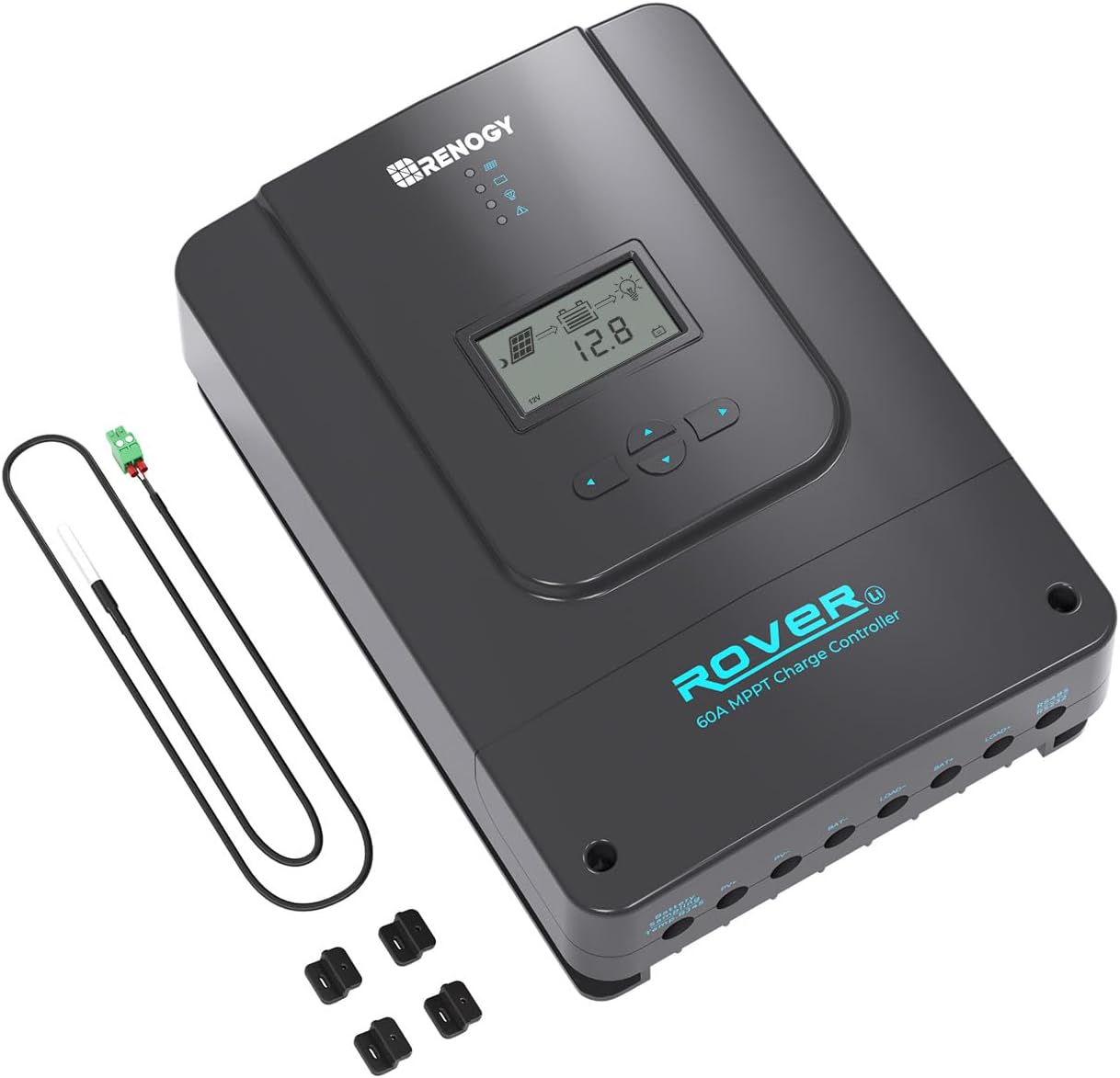 Renogy 60A 12V/24V/36V/48V DC Input MPPT Solar Charge Controller Auto Parameter Adjustable LCD Displ - B07PXJPSTY