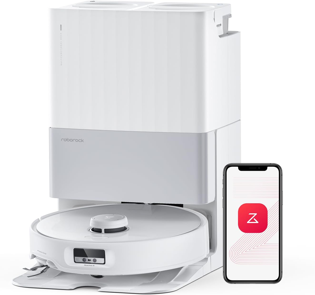 roborock Qrevo Edge Robot Vacuum and Mop, 18,500Pa Suction, Zero-Tangling, AdaptiLift Chassis, Al Ob - B0DHCJNPYX