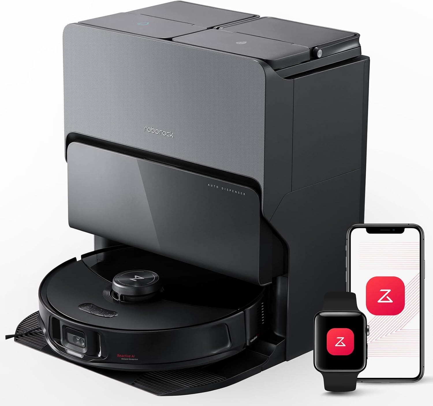 roborock S8 MaxV Ultra Robot Vacuum & Sonic Mop, 10000 Pa Suction, Corner to Edge - B0CQLPNB2X