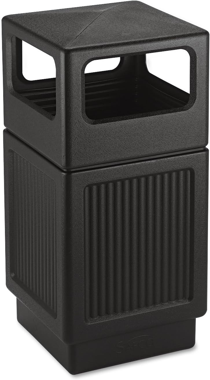 Safco Canmeleon Trash Can, 38 Gallons, Indoor and Outdoor Use, Durable & Weather-Resistant Commercia - B001HA5034