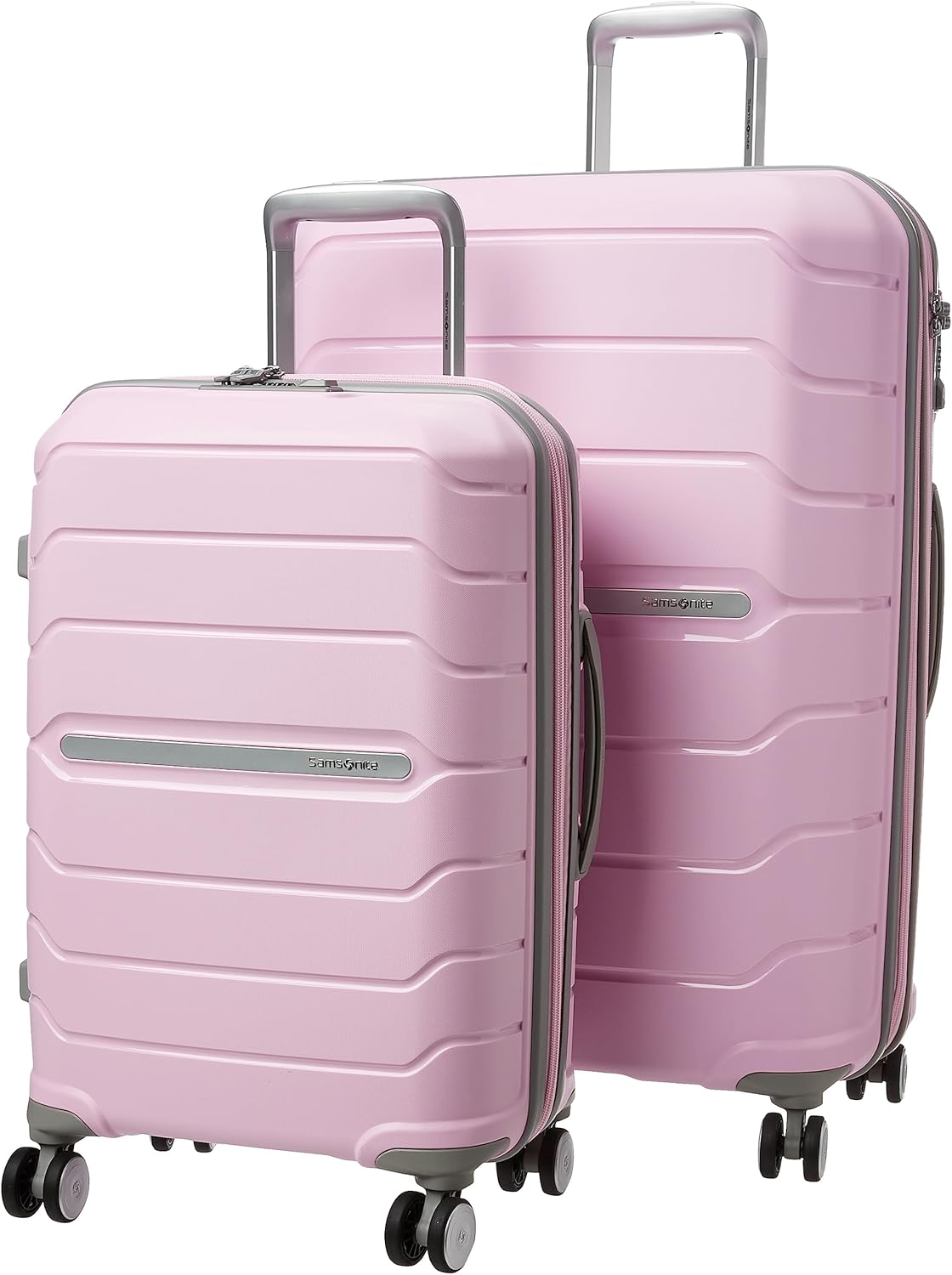 Samsonite Freeform Hardside Expandable Luggage with Spinners | Pink Rose | 2PC SET (Carry-on/Large) - B0BH6QTK4X
