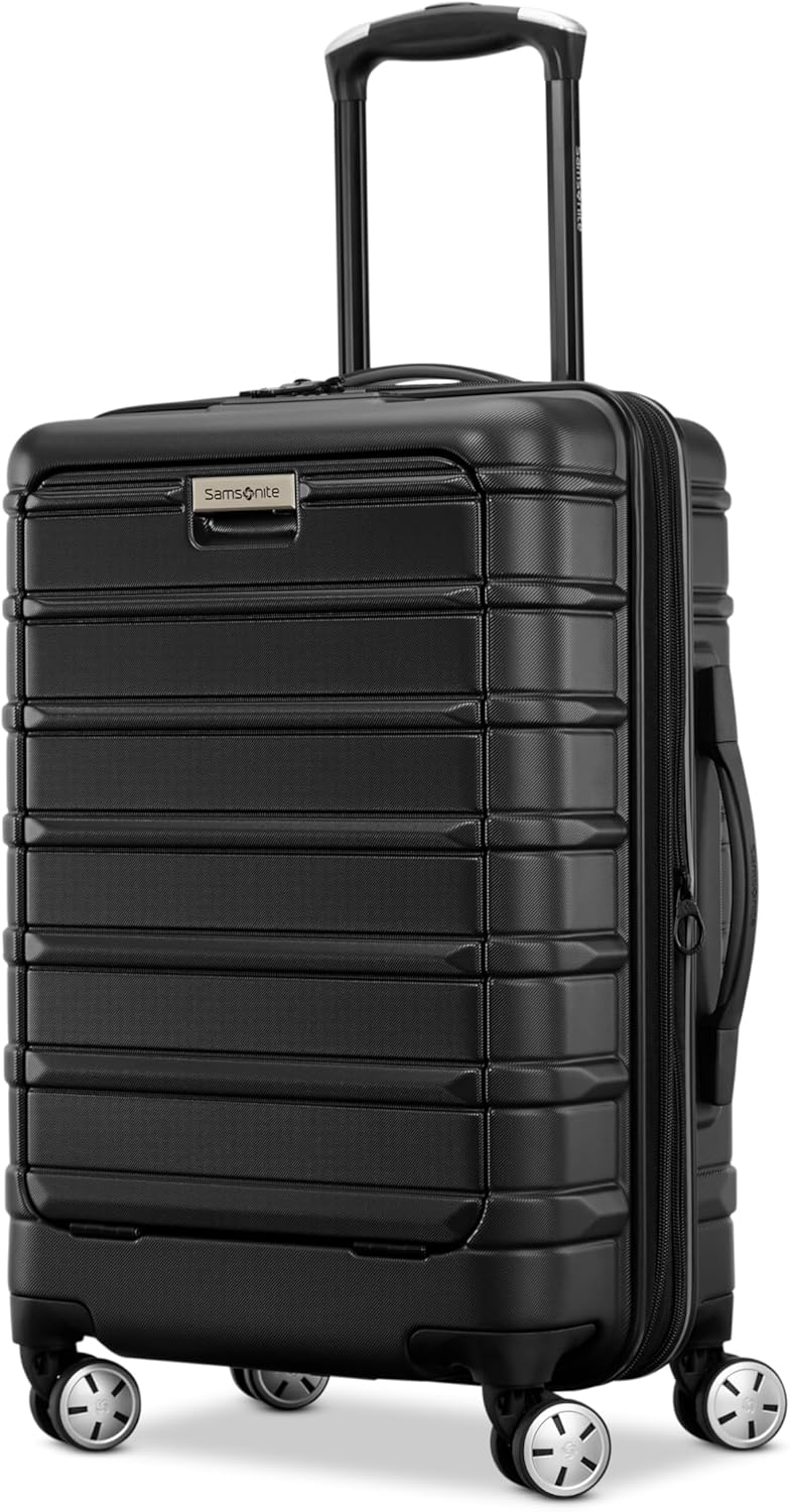 Samsonite Omni 2 Pro Hardside Expandable Luggage with Spinner Wheels, Pro Carry-on, MIDNIGHT BLACK - B0BJ2R4YZK