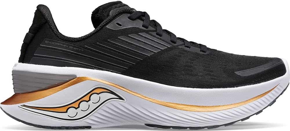 Saucony Men's Endorphin Shift 3 Running Shoe, Black/GOLDSTRUCK, 11.5 - B09NQKLYCF