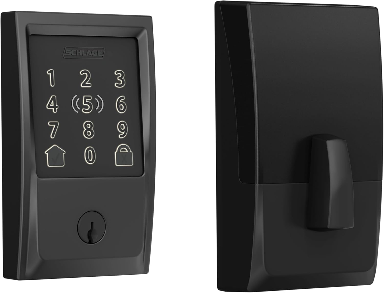 Schlage Encode Plus Smart Wi-Fi Lock for Front Door, Keyless Entry Deadbolt, Unlock with Apple - B09RS6C1SJ