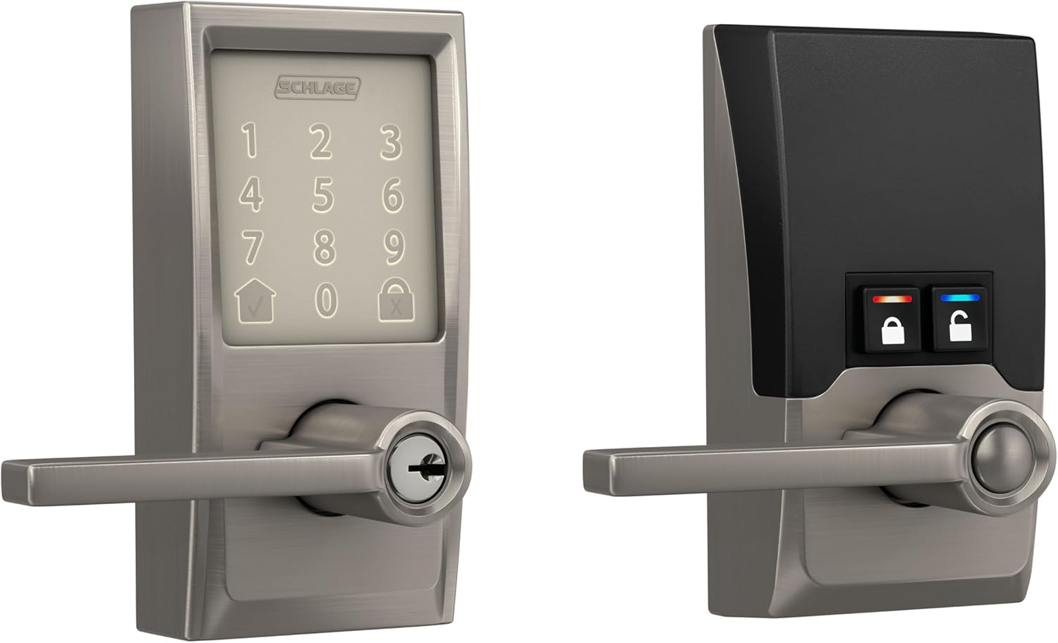 Schlage FE789WBCEN619LAT Encode Century WiFi Latitude Lever Smart Keyless Entry Touchscreen Door Loc - B0BW4TV55R