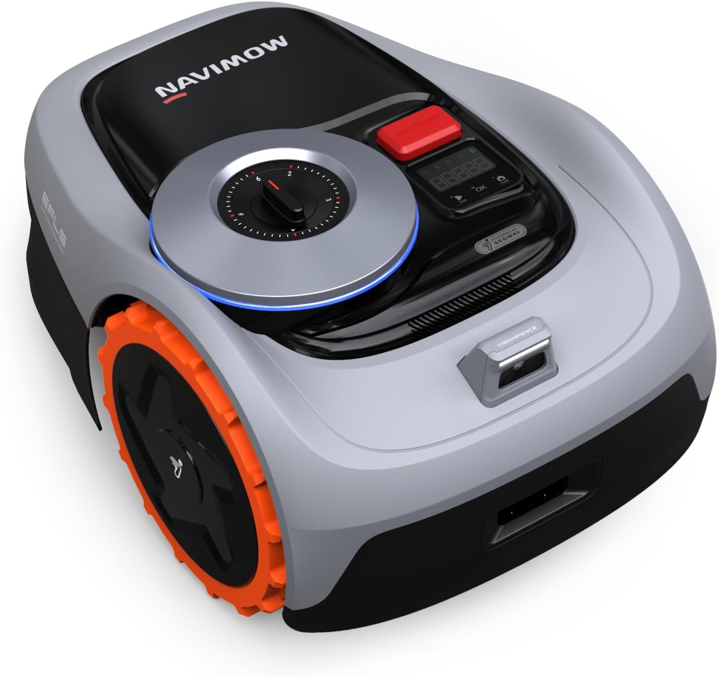 Segway Navimow i105N Robot Lawn Mower Perimeter Wire Free 1/8 Acre RTK+Vision Robotic Lawnmower, AI- - B0CX8LL2PC