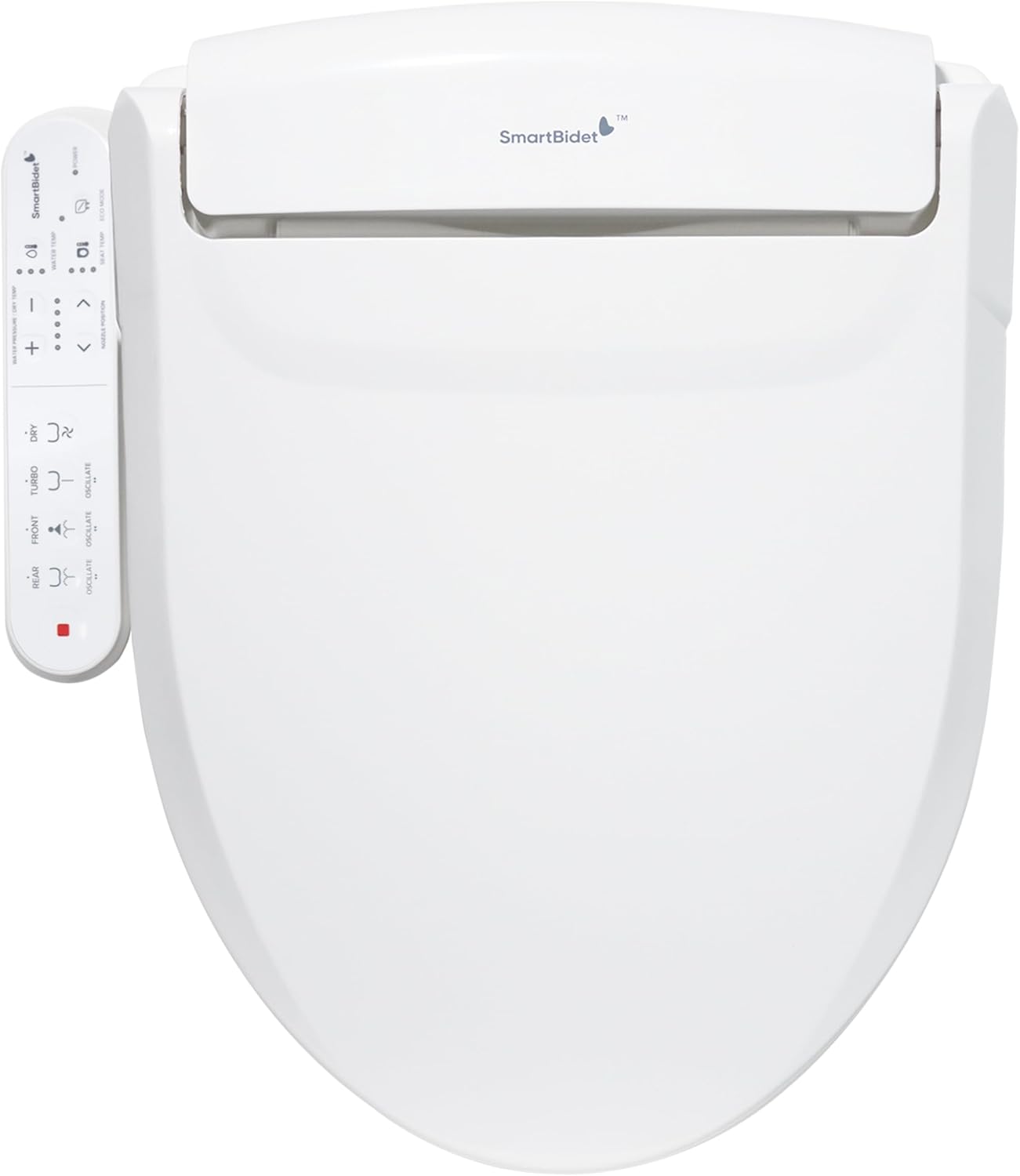 SmartBidet SB-2000WE Electric Bidet Toilet Seat with Heated Seating, Warm Air Dryer, Temperature Con - B00GIODM6G