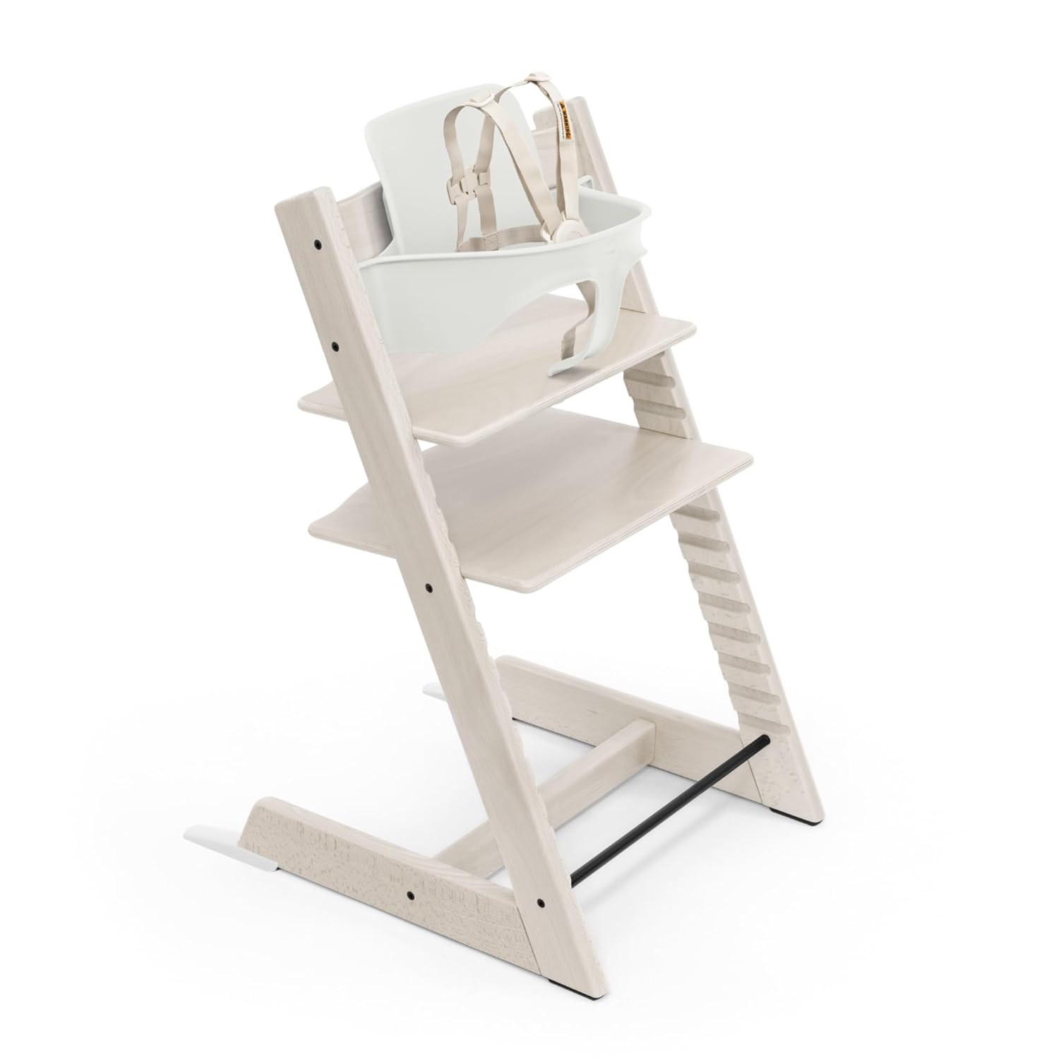 Stokke Tripp Trapp High Chair 2, Whitewash - Includes Chair + Baby Set with Removable - B0D5K3JNZ6