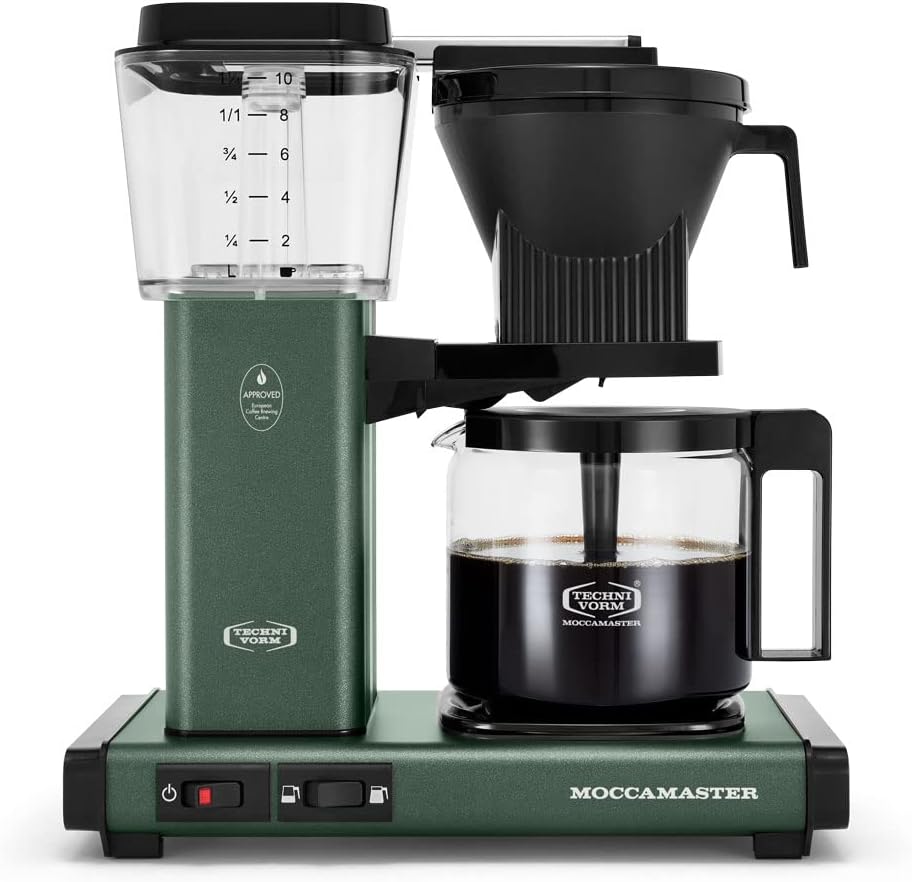 Technivorm Moccamaster 53923 KBGV Select 10-Cup Coffee Maker, Juniper, 40 ounce, 10-Cup, 1.25L - B0BPJQS63W