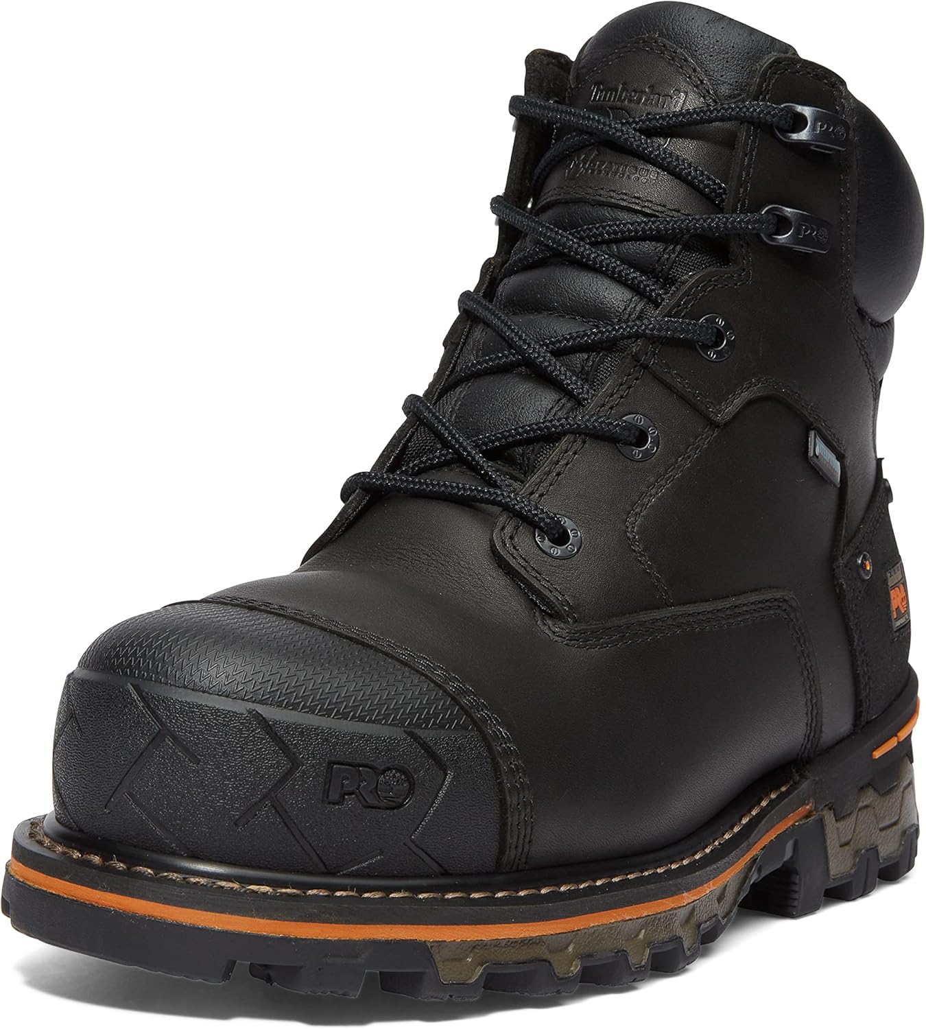 Timberland PRO Men's Boondock 6 Inch Composite Safety Toe Waterproof Industrial Work Boot, Black-202 - B0CWPQYDVC