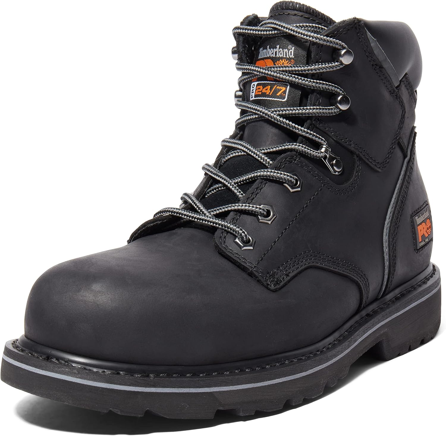 Timberland PRO Men's Pit Boss 6 Inch Steel Safety Toe Industrial Work Boot, Black-2024 New, - B0CVNP9F2B