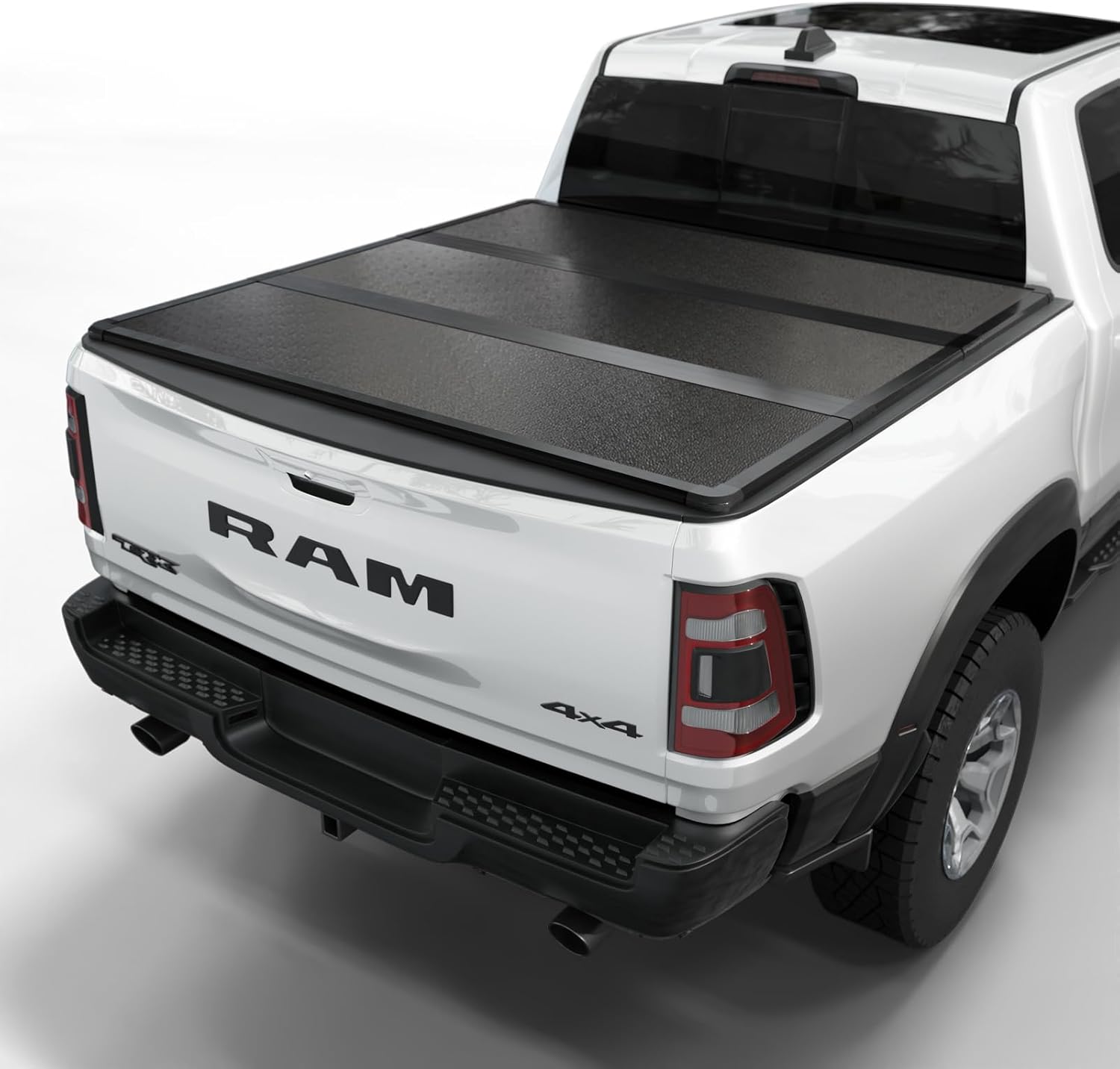 Toptiny Hard Folding Truck Bed Tonneau Cover |HTF012|Fits 2009-2025 Dodge Ram 1500 6' 4" Bed - B0B5N9M7WL
