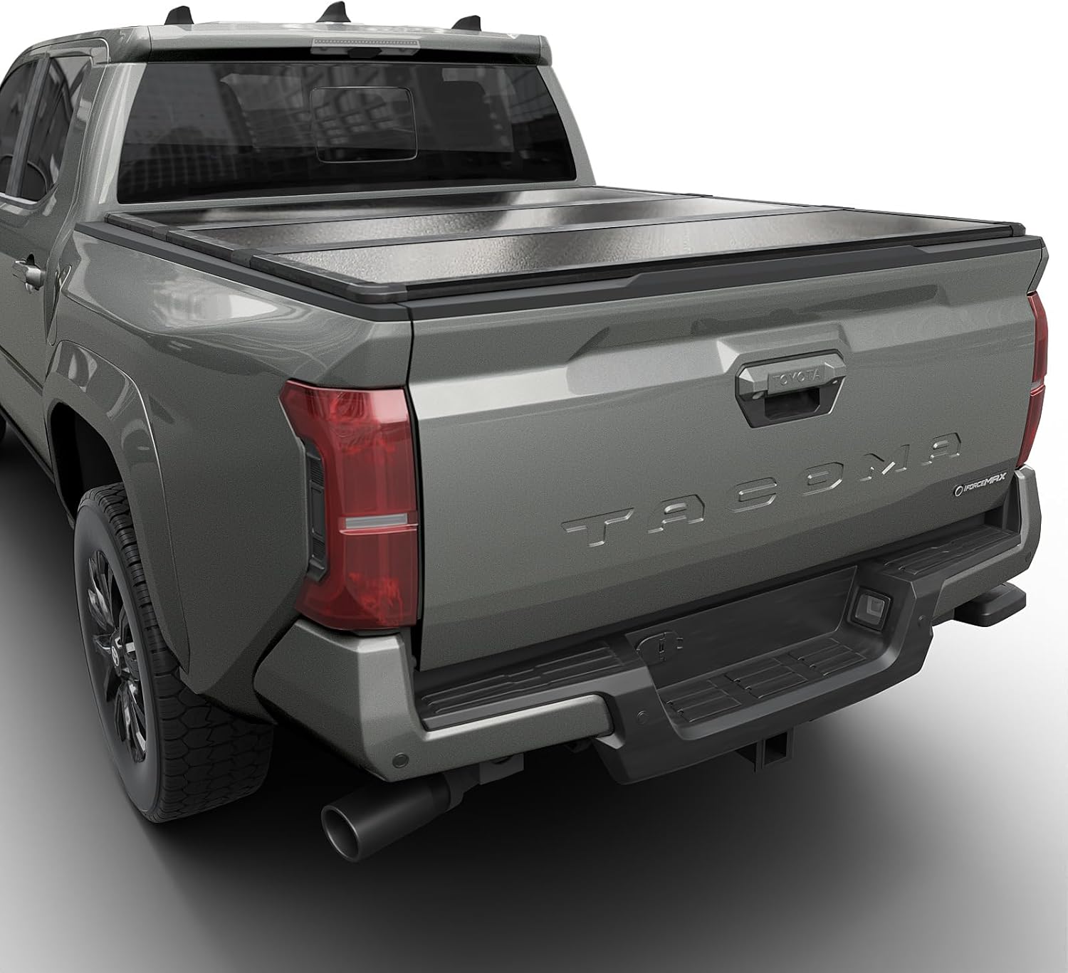 Tutel Hard Shell Folding Truck Bed Tonneau Cover|Fits 2016-2025 Toyota Tacoma w/OE Track System 6' - B0B8MP7WG5