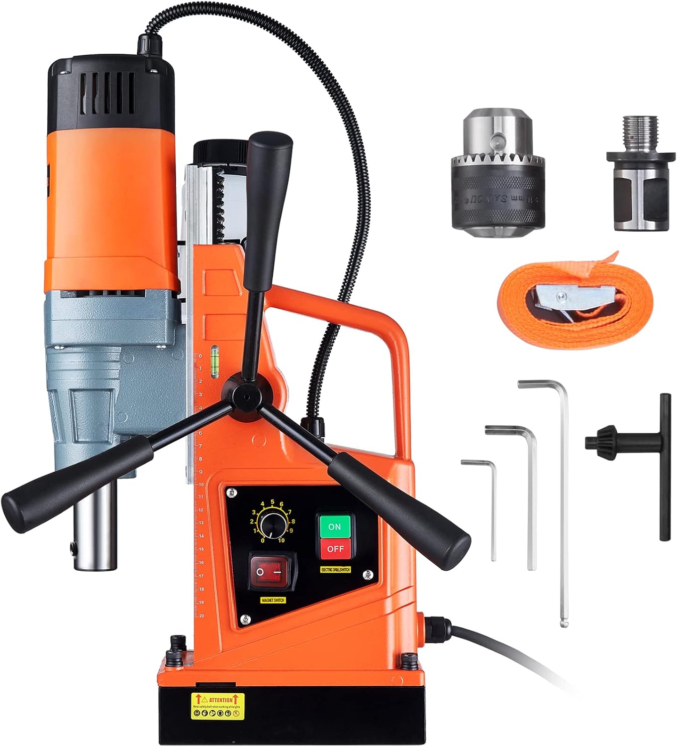 VEVOR Mag Drill Press, 1550W 2" Boring Diameter, 2922lbf Power Magnetic Drill, 500 PRM, 10-Speed, - B0BW44NSVZ