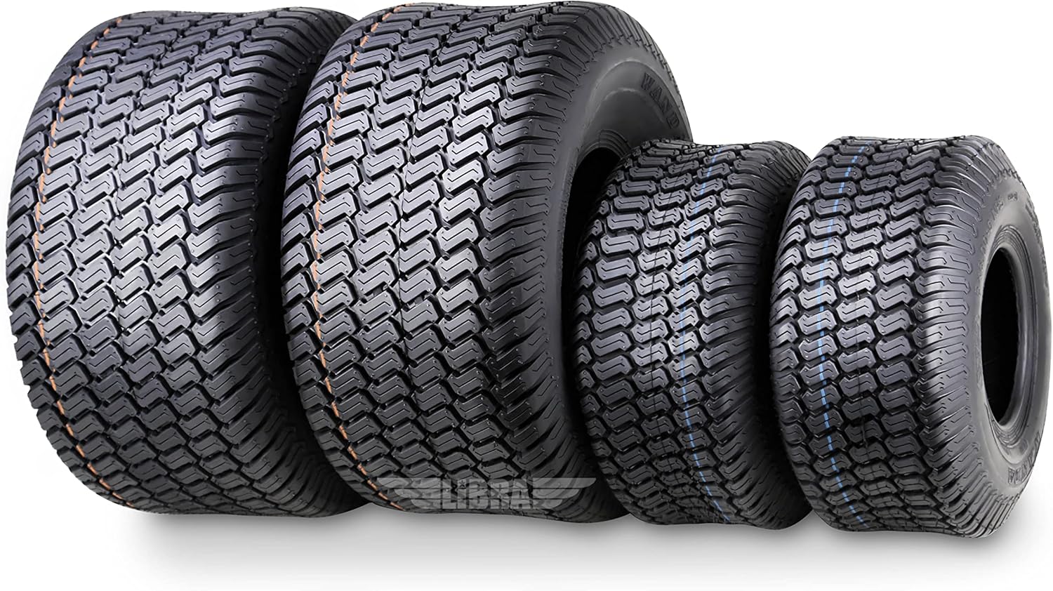 WANDA 4 Pack 15x6-6 & 20x10-8 Ride Lawn Mower Turf Tires 4 PR - B09RSNZW3X