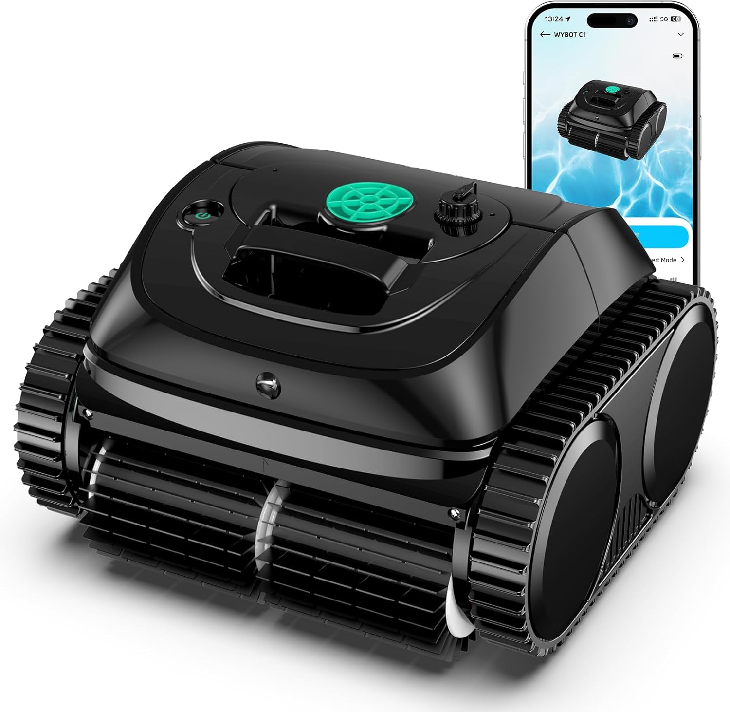 WYBOT C1 Robotic Pool Vacuum for Inground Pools, 150min Runtime Cordless Pool Cleaner up to - B0CX1B84SS
