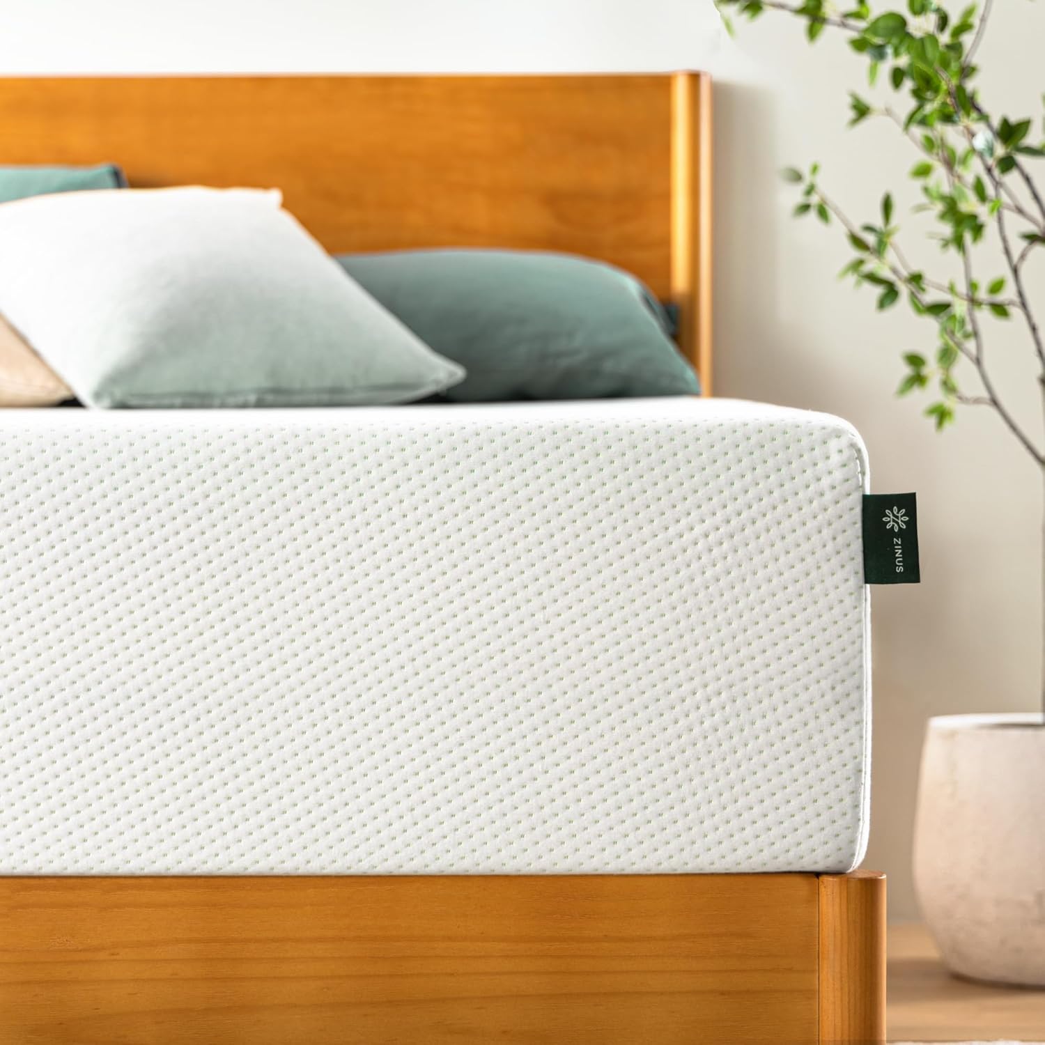 ZINUS 10 Inch Green Tea Memory Foam Mattress [New Version], King, Fiberglass free, Medium Firm - B0CKYZRRCX