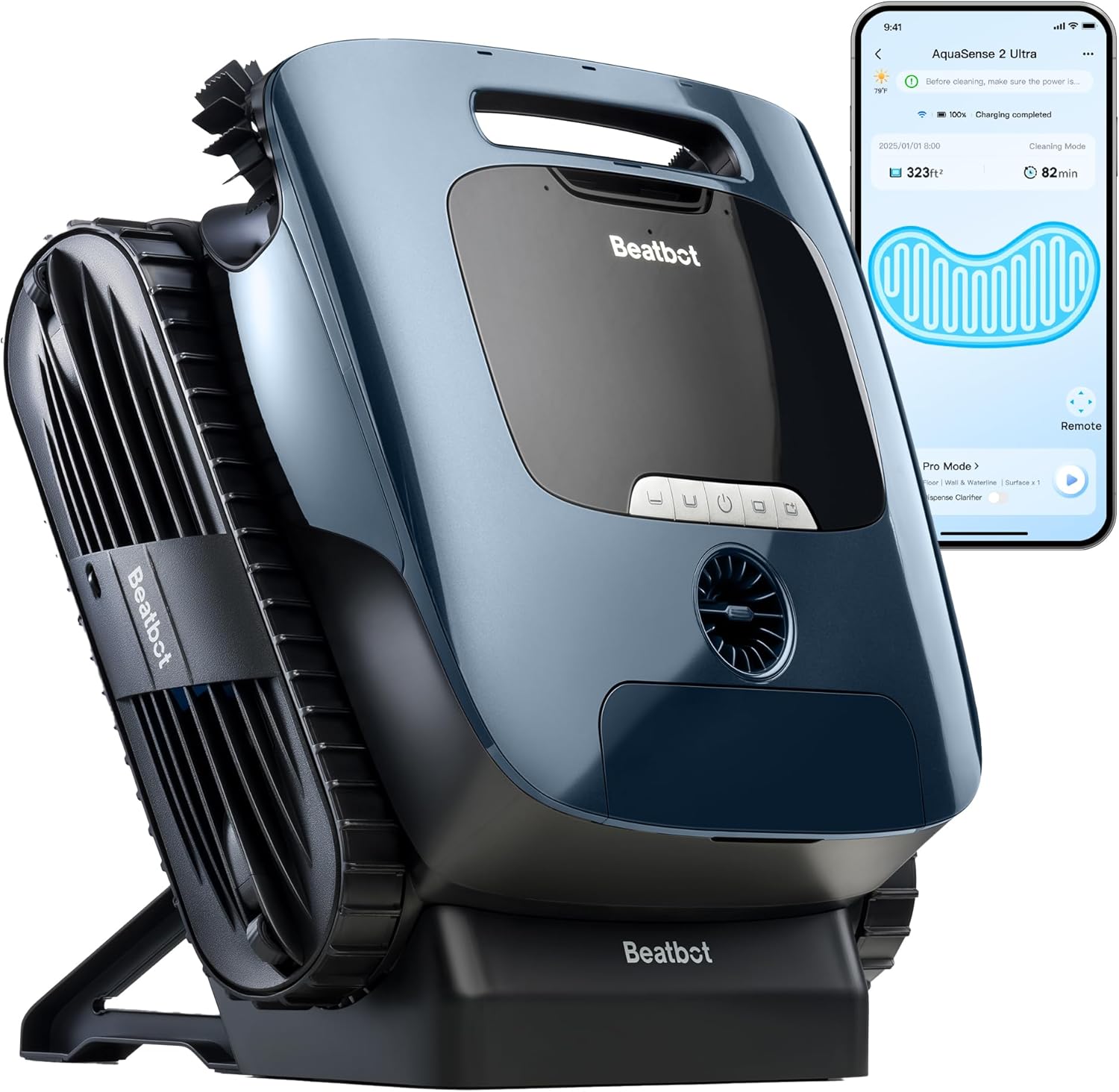 Beatbot AquaSense 2 Ultra Cordless Robotic Pool Cleaner for Complex Pools, Pool Mapping with AI - B0DMN6NV6H
