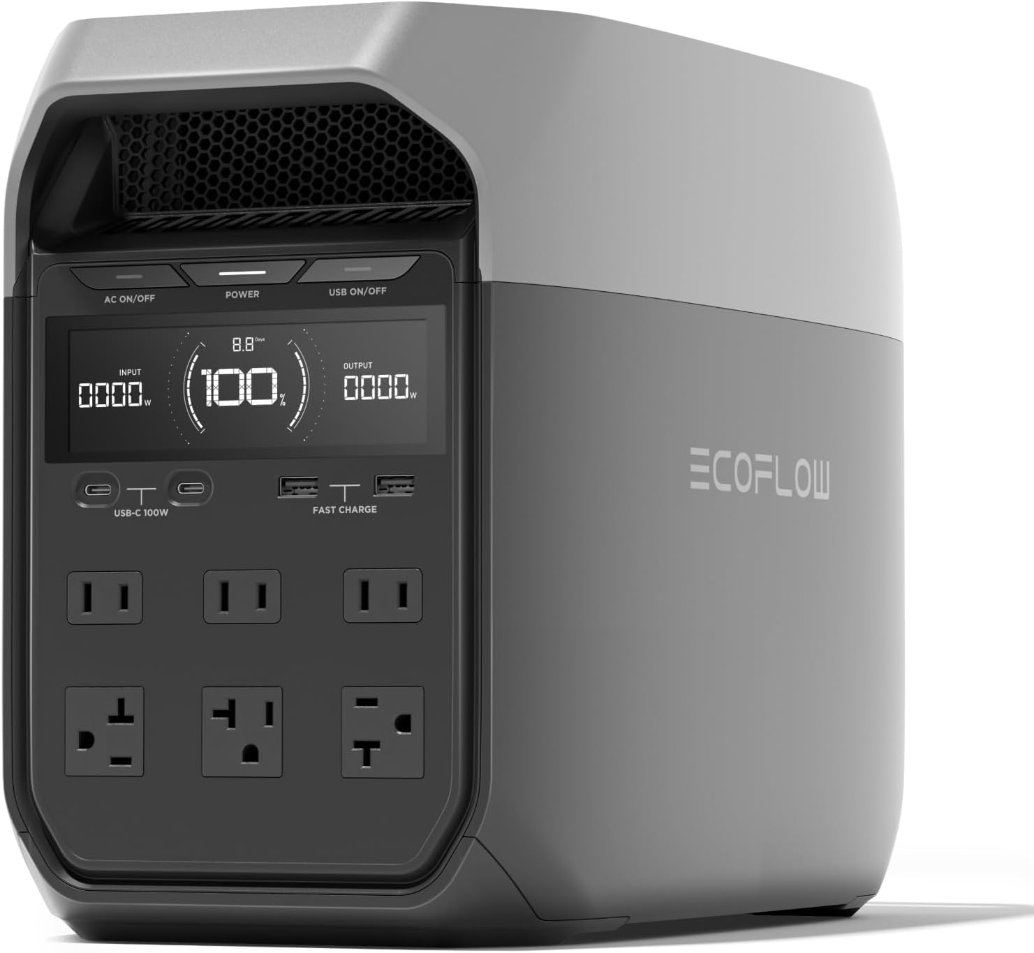 EF ECOFLOW DELTA 3 Portable Power Station, Full Charge in 43 Min, 1024Wh LiFePO4 Battery, - B0DCBYMC9D