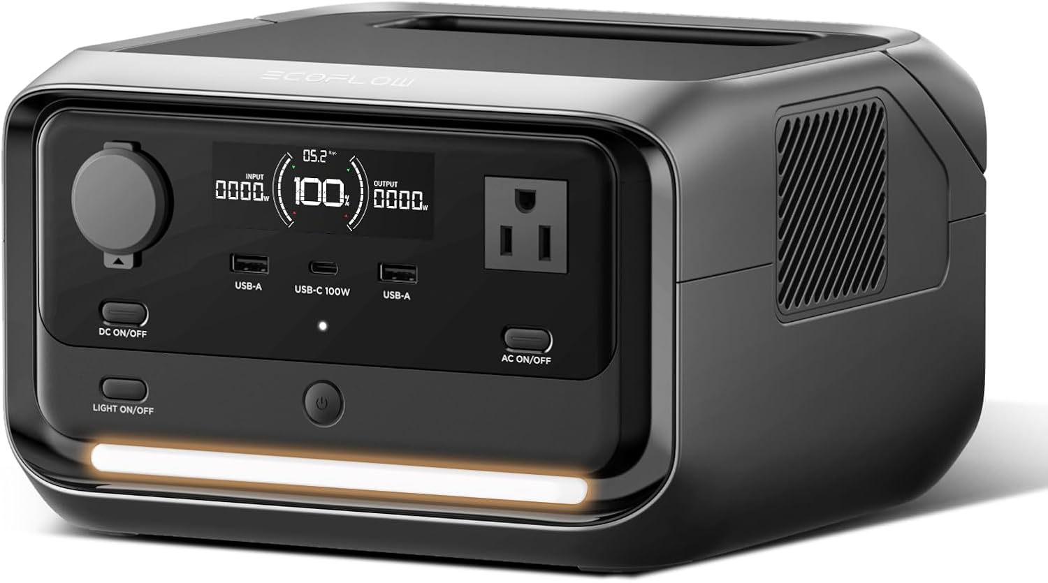 EF ECOFLOW Portable Power Station RIVER 3 Plus, 286Wh LiFePO4 Battery, 3 Up to 1200W - B0DCCB657J