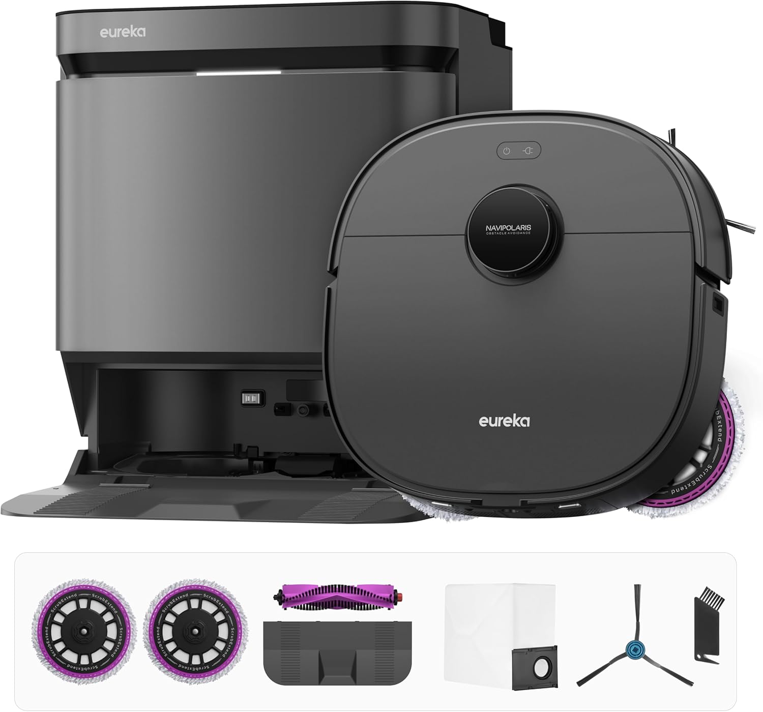 Eureka J15 Pro Ultra Robot Vacuum and Mop with Self Emptying Base, 16,200 Pa Suction, - B0DKJDV2K7