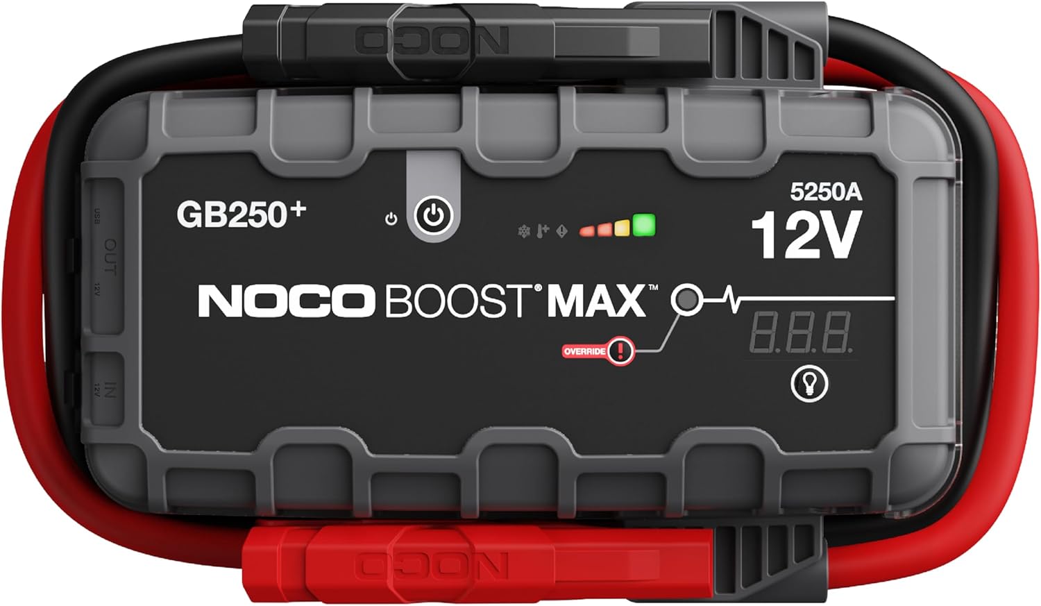 NOCO Boost Max GB250 5250 Amp 12-Volt UltraSafe Portable Lithium Jump Starter Box, Battery Booster - B08V6MJ2NR