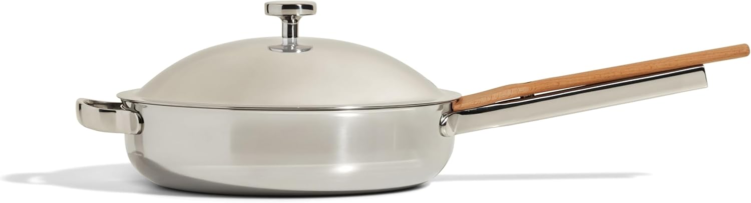 Our Place Titanium Always Pan Pro - 10.6â€ (2.8 Qt) No-Coating Nonstick Skillet | Tri-Ply - B0DBLCYRHD