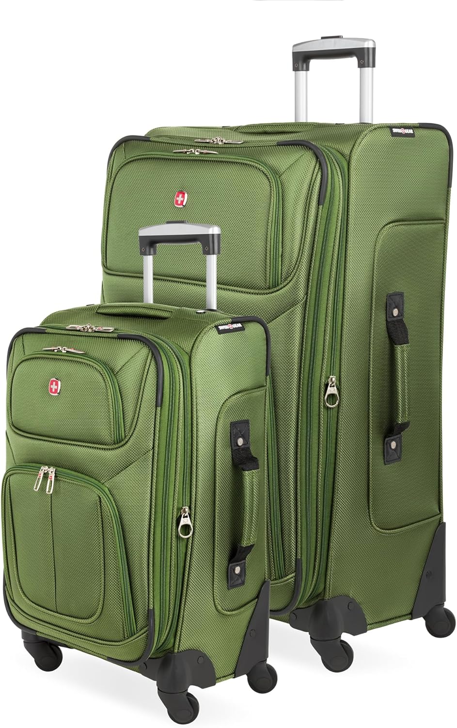 SwissGear Sion Softside Expandable Luggage, Evergreen, 2-Piece Set (21/29) - B0DM9HQPDQ