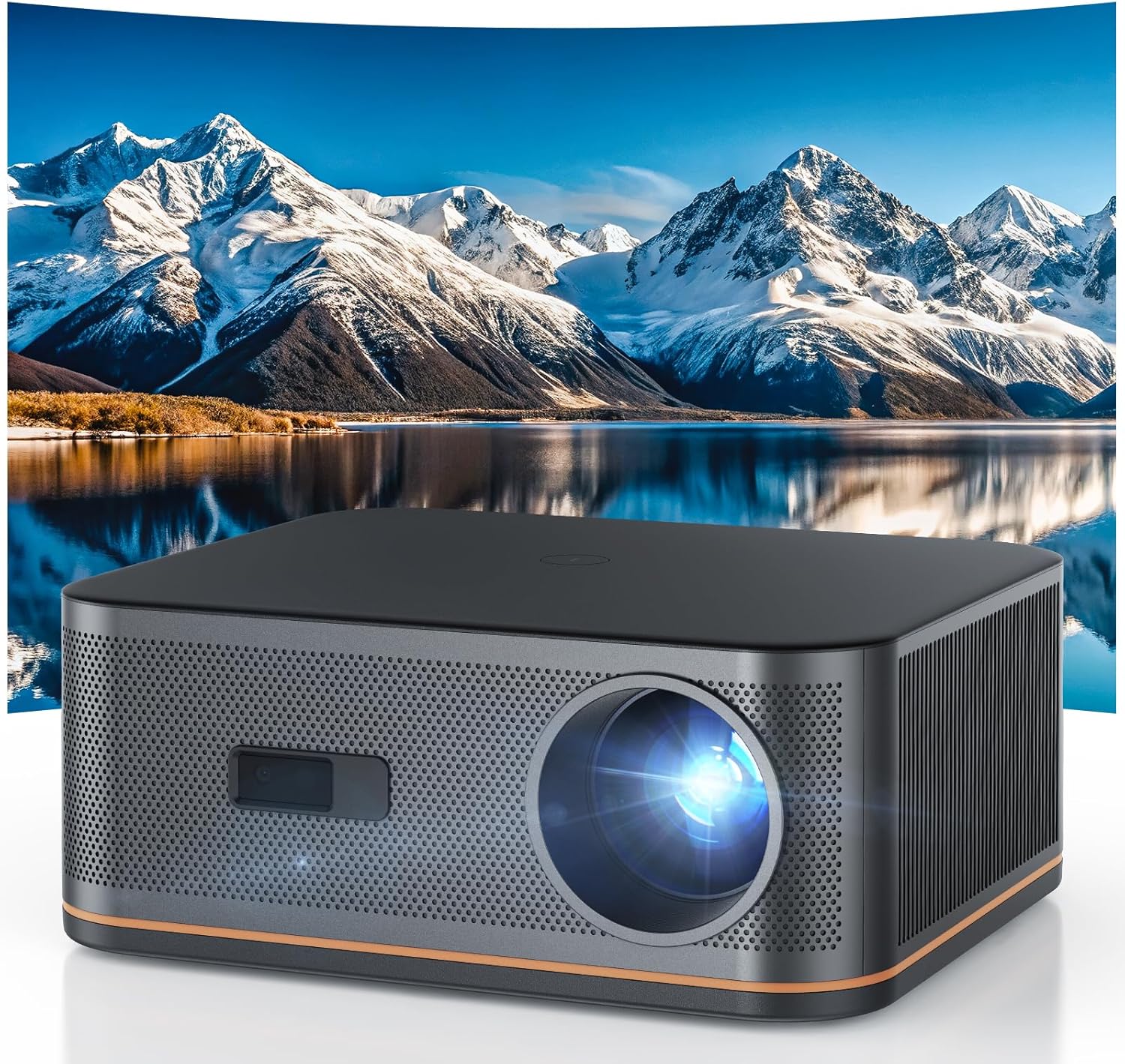 [1500 ANSI/Auto Focus] 4K Home Theater Projector with WiFi 6 and Bluetooth 5.2, HAPPRUN 300'' - B0DDT9FQCQ