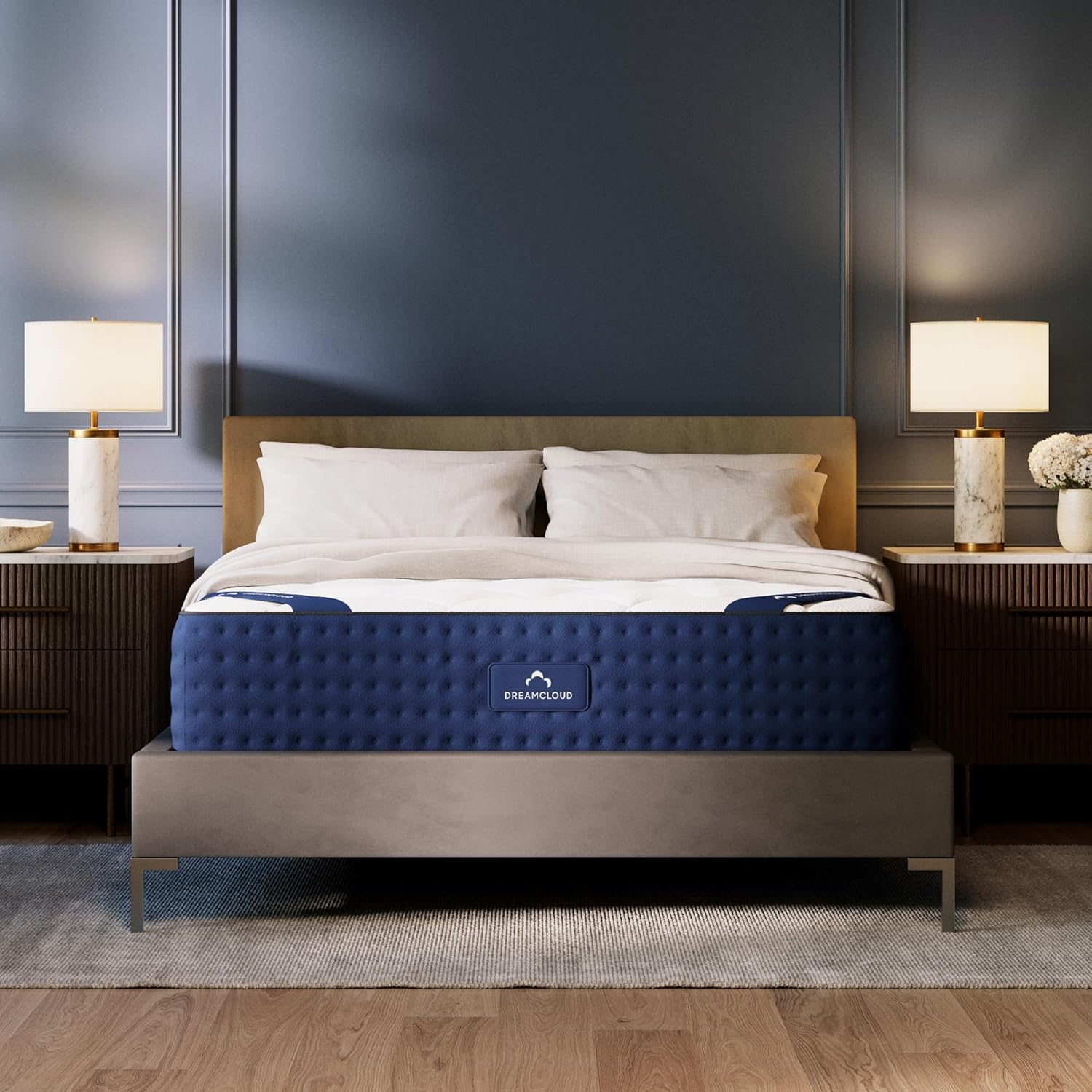 DreamCloud 12" King Mattress - Luxury Hybrid Gel Memory Foam - 365 Night Trial - - B0DP3FGVC4