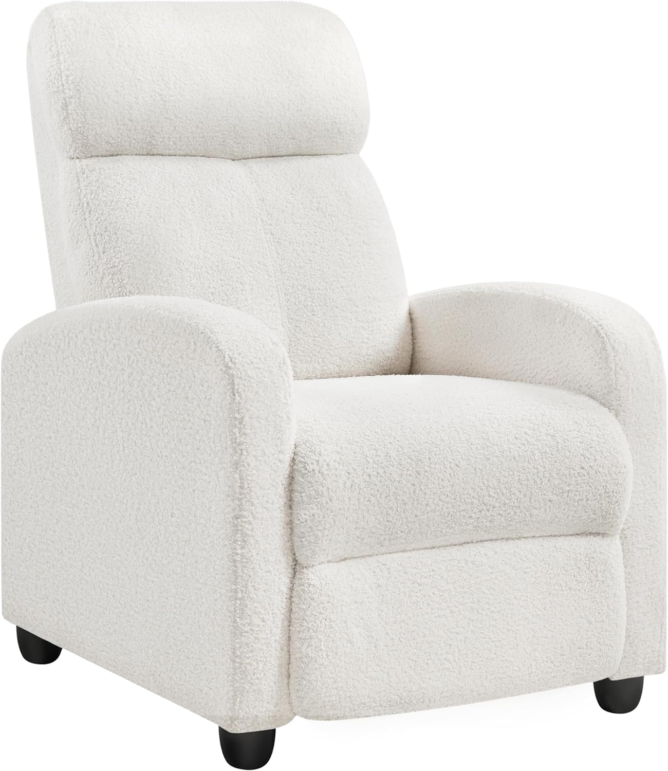 Yaheetech Boucle Recliner Chair Single Sofa Home Theater Seating Adjustable Modern Single Reclining - B0DF2MSZ2V
