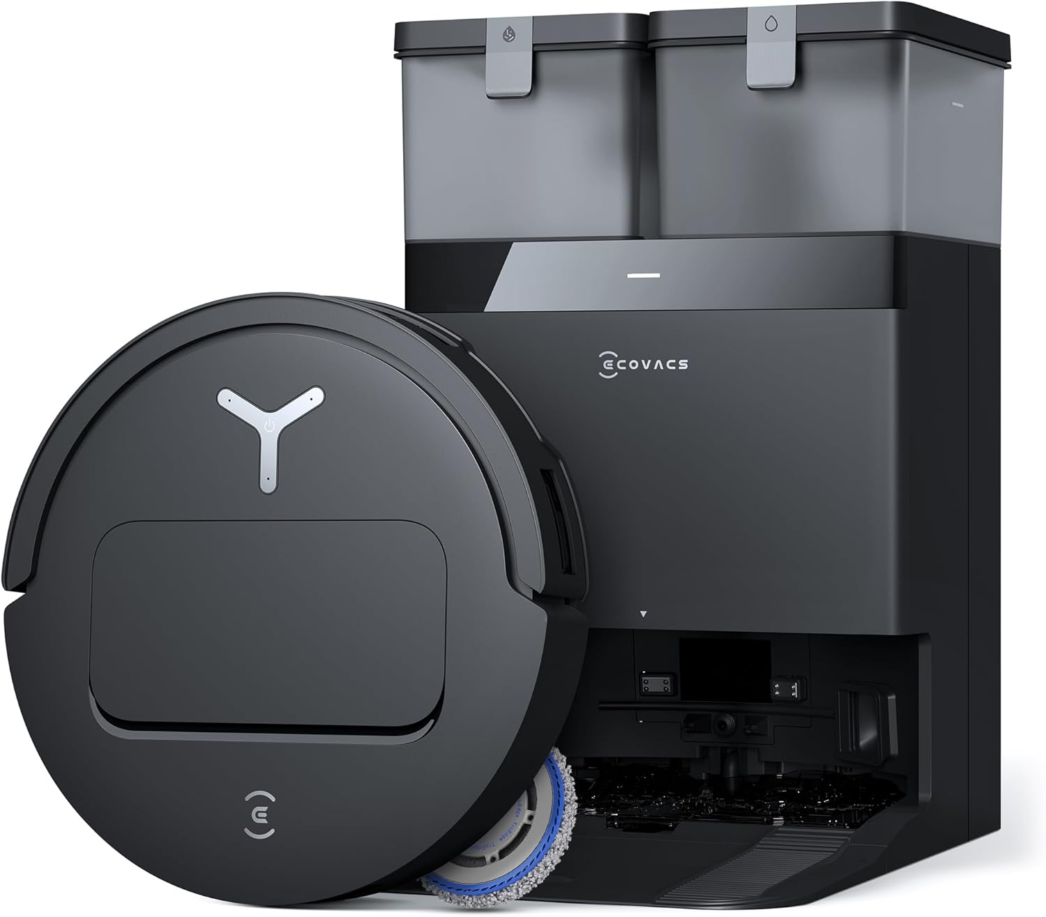 ECOVACS DEEBOT T50 PRO Omni Robot Vacuum and Mop, 3.19â€ Ultra-Slim, 15,000Pa Suction, ZeroTangle 2.0 - B0DSB92P1N