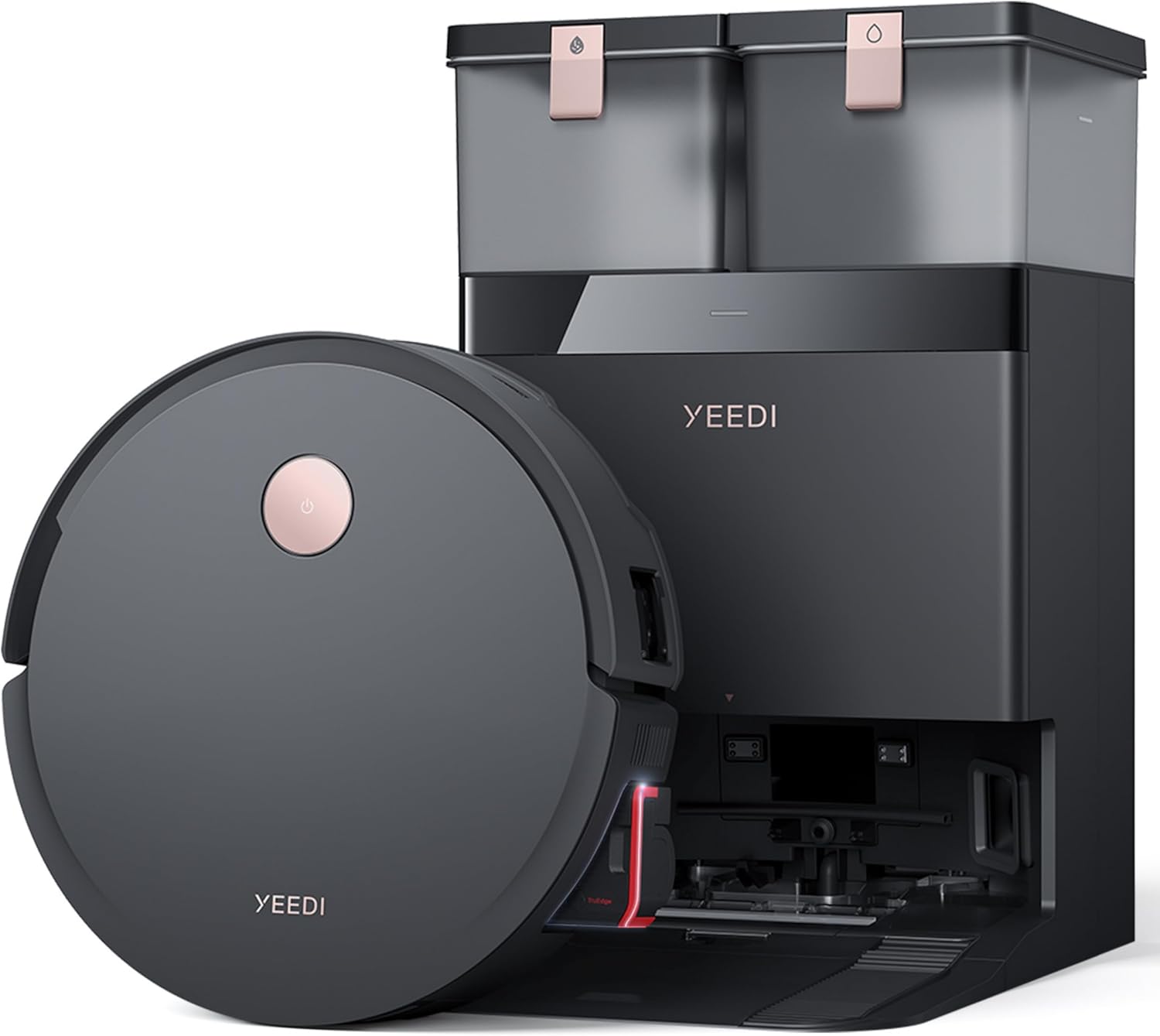 Yeedi S14 Plus Robot Vacuum and Mop, 18,000Pa Suction, OZMO Roller Mopping, ZeroTangle 2.0, TruEdge - B0DRNYXDDV