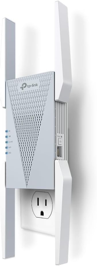 TP-Link AXE5400 RE813XE Wi-Fi 6E Range Extender w/Ethernet Port | 5.4 Gbps Tri-Band Wireless Repeate - B0DYS1DH7T